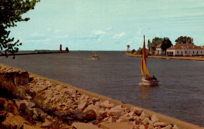 Grand Haven State Park - Old Postcard (newer photo)